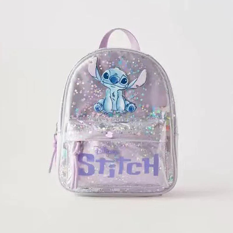 Stitch Stitched Cartoon Sequined Back Fashionable Trendy Kindergarten School Bag Kawaii Backpack High Quality Storage Bag