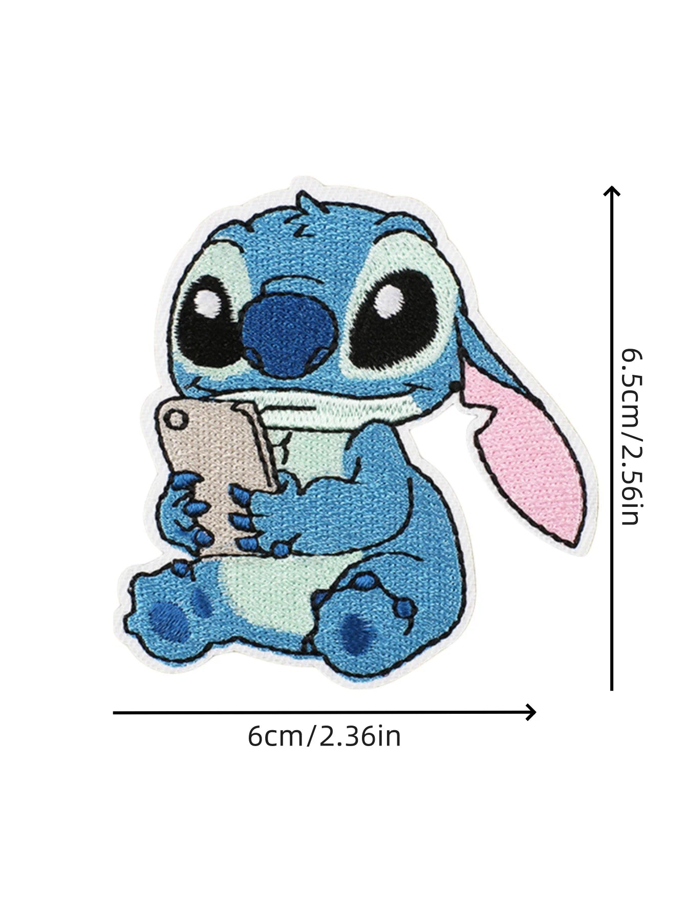 1pcs Cartoon Anime Stitch Iron on Patches for Clothing T-shirt bag shose Stitch Patch Garment stickers embroidery cloth sticker