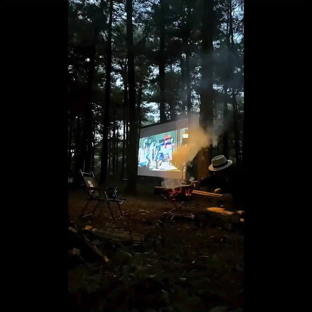 120/100/84 Inch Portable Foldable Wrinkle-Resistant Projection Screen with Carry & Stands - 16:9 Widescreen HD Clarity for Home Theater, Outdoor Movies, Office, Gaming - Lightweight Durable Indoor/Outdoor Projector Screen (No