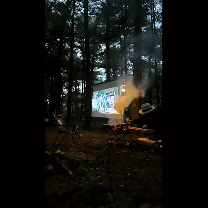 120/100/84 Inch Portable Foldable Wrinkle-Resistant Projection Screen with Carry & Stands - 16:9 Widescreen HD Clarity for Home Theater, Outdoor Movies, Office, Gaming - Lightweight Durable Indoor/Outdoor Projector Screen (No