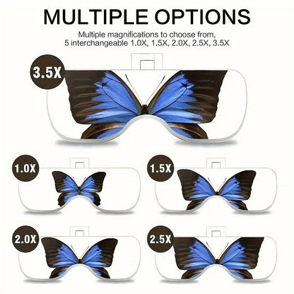 Head-Mounted Magnifier - LED Illumination, Adjustable Headband, Battery Powered with 5 Interchangeable Lenses 1.0X, 1.5X, 2.0X, 3.0X, 4.0X for Reading, Repairing, Jewelry Making, Electronics Maintenance, and Fine Work - Light