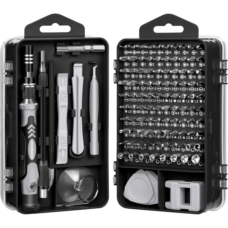Precision Screwdriver Set, 115 in 1 Screwdriver Sets Screwdriver Bit Sets DIY Repair Tools Kit for iPhone Laptop PC Watch Glasses and Other Electronics, Mini Screwdriver Set with Case