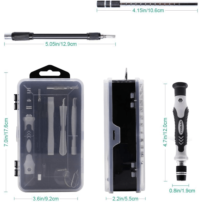Precision Screwdriver Set, 115 in 1 Screwdriver Sets Screwdriver Bit Sets DIY Repair Tools Kit for iPhone Laptop PC Watch Glasses and Other Electronics, Mini Screwdriver Set with Case