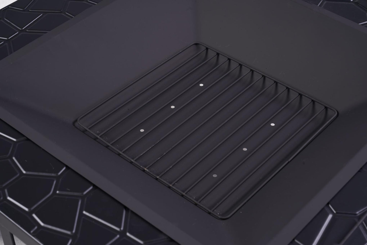 32 inch Outdoor Fire Pit Table Outside Backyard Patio Square Firepit Table