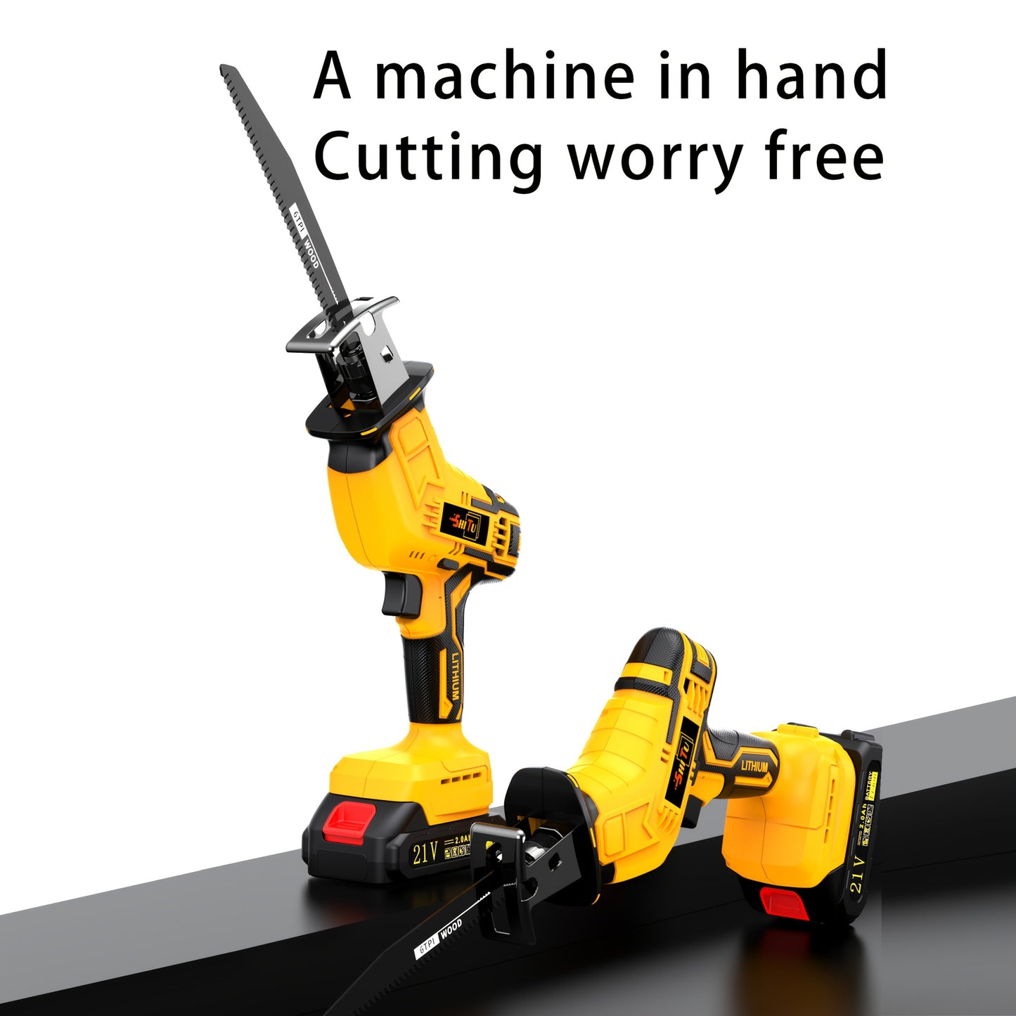 [Cordless Saw] Lithium Electronics Cordless Saw | Electric Cordless Saw Blade, Cordless Reciprocating Saw | Suitable For Home And Outdoor Use, Cutting Trees, PVC, Thin Wood Boards And Soft Metal Wood