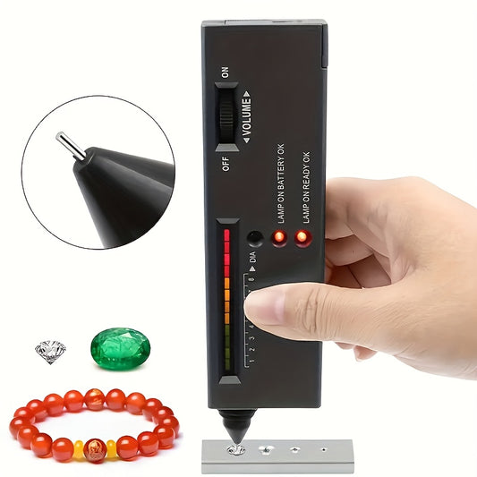 Professional Jewelry Tester Pen - Battery-Free Operation, Portable Electronic testing tool with Voltage Display, for Jewelry, Gemstones, Electronics - Ideal for Jewelers, Hobbyists, Labs - Durable Construction, Lab Equipment,