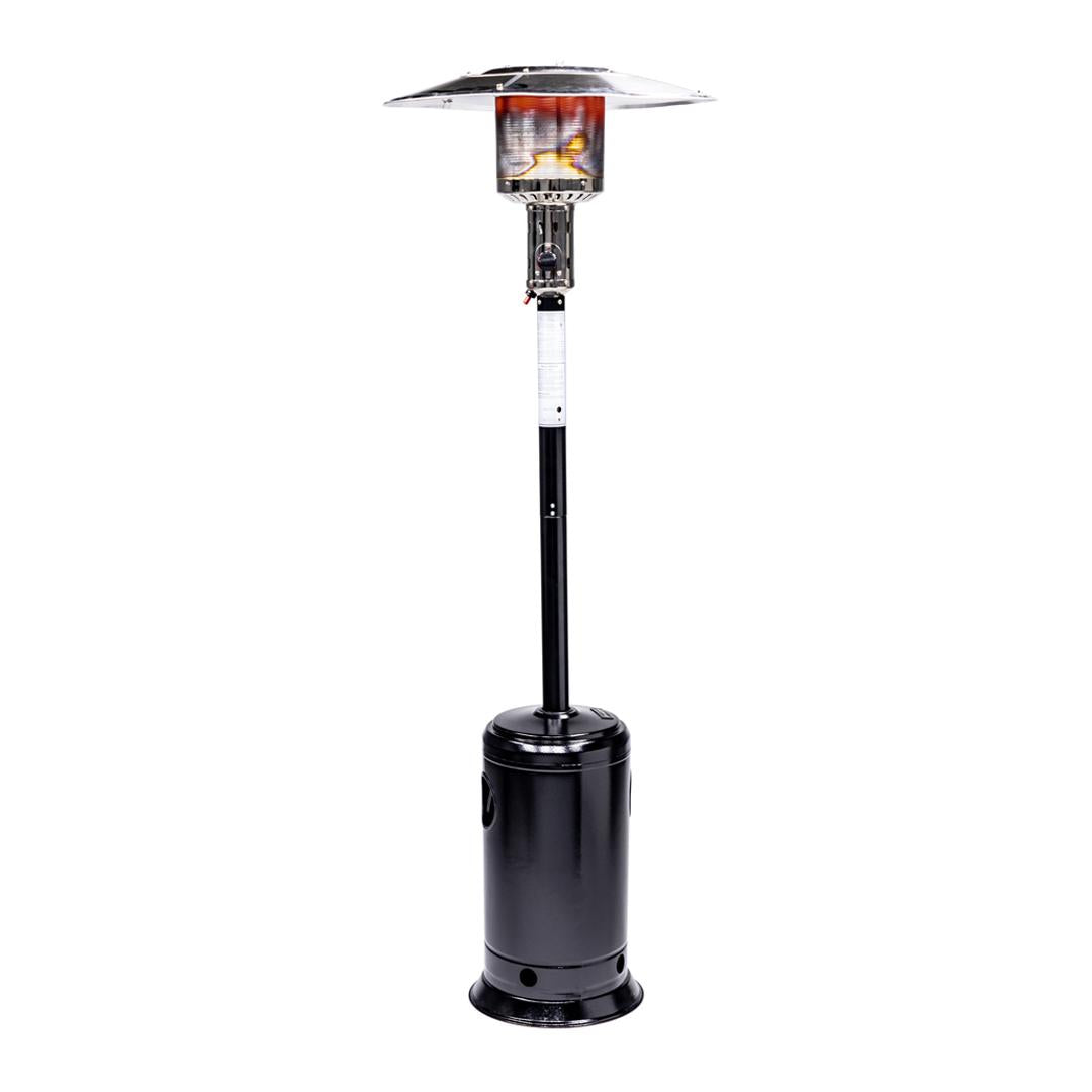 Propane Patio Heater with Wheels Outdoor Heater 47,000BTU Black