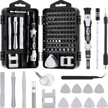 Precision Screwdriver Set, 115 in 1 Screwdriver Sets Screwdriver Bit Sets DIY Repair Tools Kit for iPhone Laptop PC Watch Glasses and Other Electronics, Mini Screwdriver Set with Case