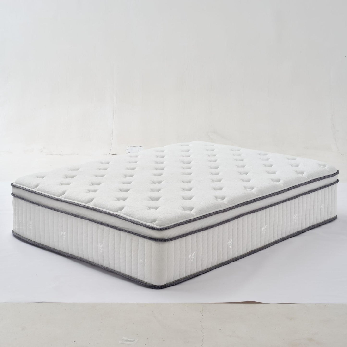 High Quality 12" Twin Diamond Innerspring Hybrid And Cooling Gel Memory Foam Mattress, Pressure Relief, And Motion Isolation