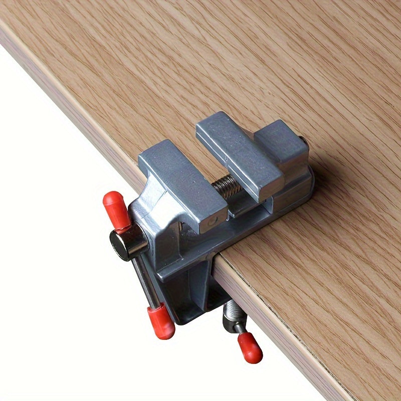 Multi-functional Aluminum Alloy Bench Vise, DIY Jewelry Electronics Workbench Mini Clamp, Manual Hand Tool, Metal Construction, No Electricity Required