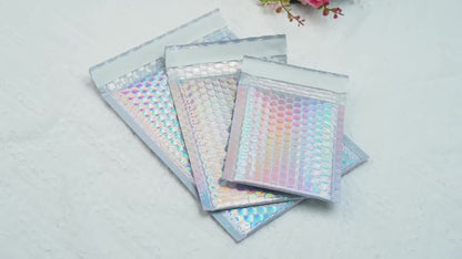 Holistic Bubble Mailer Set - Various Sizes, Waterproof Self-Seal Envelopes, Polyethylene Packaging Bags, Leak-Proof Mailing, Suitable for Small Businesses, Offices, Home Use - Non-Food Contact Plastic Square Bubble Mailers, I