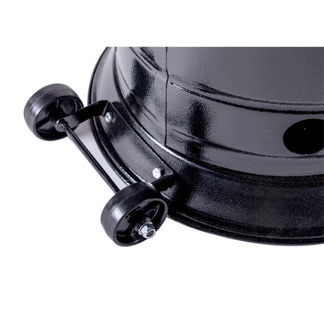 Propane Patio Heater with Wheels Outdoor Heater 47,000BTU Black