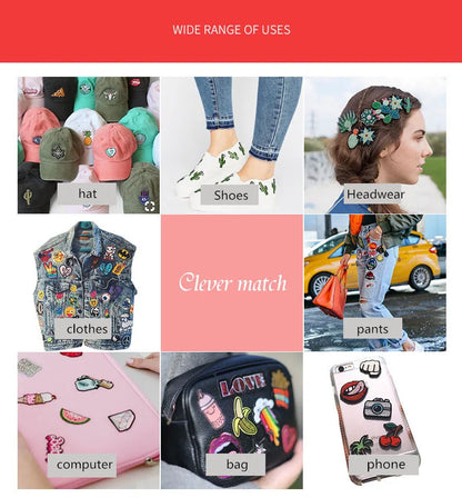 Stitch Cartoon Cute Anime Iron on Patches for Clothing T-shirt shose bag Embroidery Patches on Clothes Applique