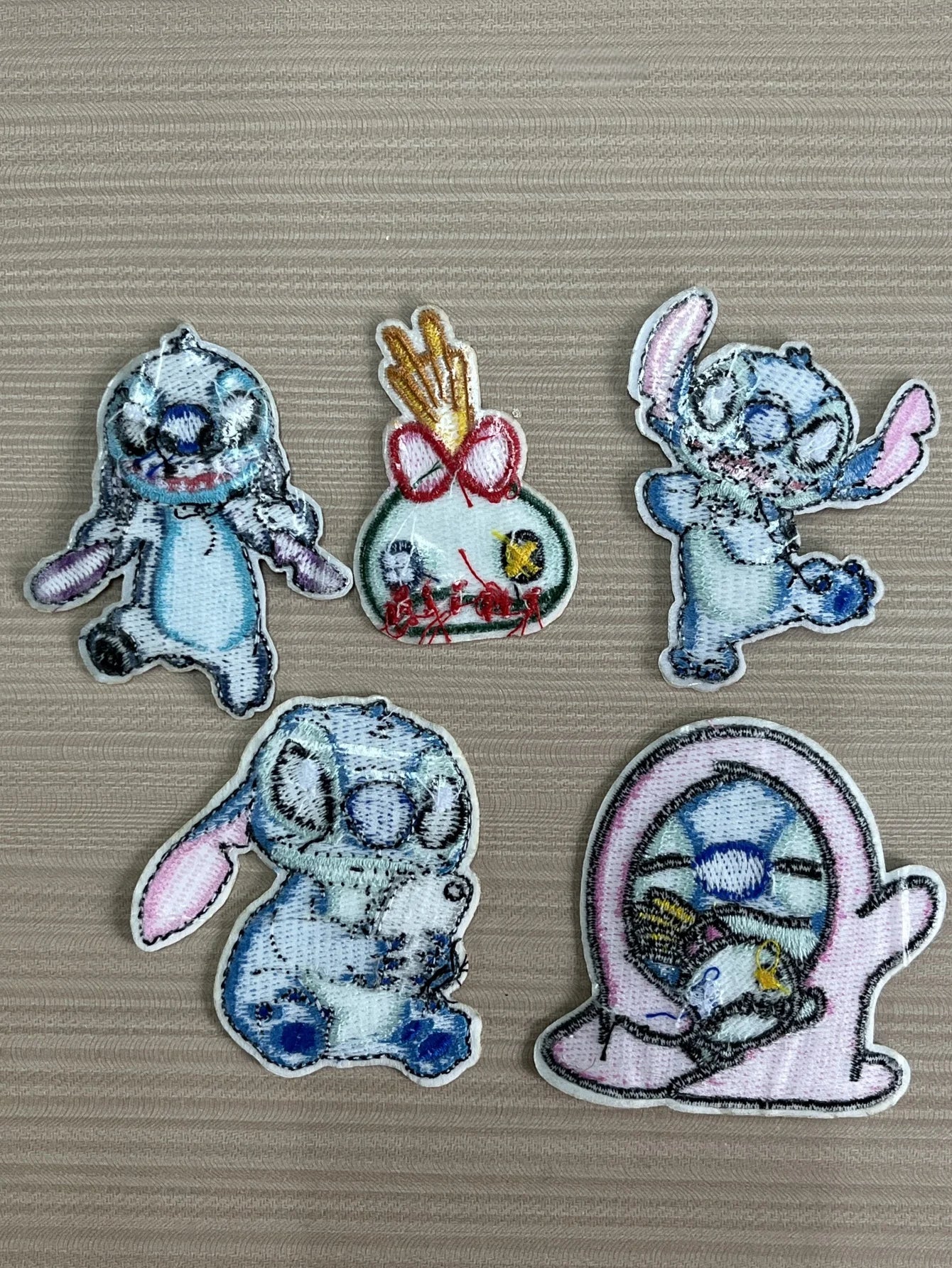 1pcs Cartoon Anime Stitch Iron on Patches for Clothing T-shirt bag shose Stitch Patch Garment stickers embroidery cloth sticker