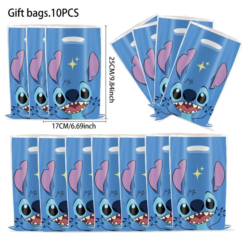 Stitch Bag Angel Cartoon Cute Character Birthday Party Decoration Creative Plastic Gift Candy Gift Bag Storage Practical Prizes