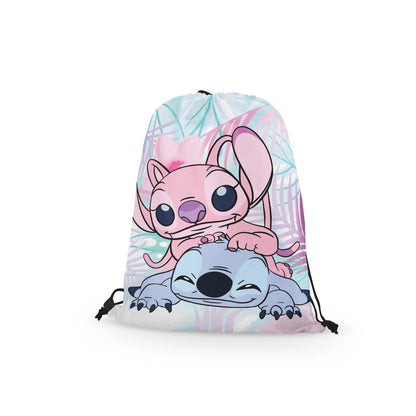 Stitch Drawstring Bags Cute Children Backpack Travel Storage Bag Kids Boys Girls Casual Swim Portable Backpack Holiday Gifts