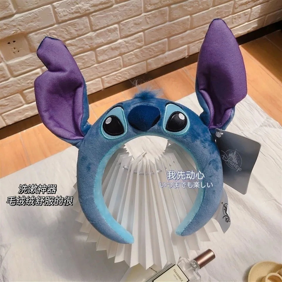 Stitch Hairband Cartoon Headwear Kawaii Anti Slip Wash Face Skincare Soft Hair Band Funny Party Hair Accessorie Girl Gift