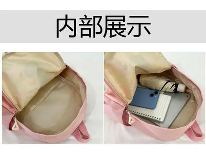 New Lilo&Stitch Backpack Cartoon Character Stitch Printed Accessories Children's Backpack Student Cartoon Pink Backpack Gift