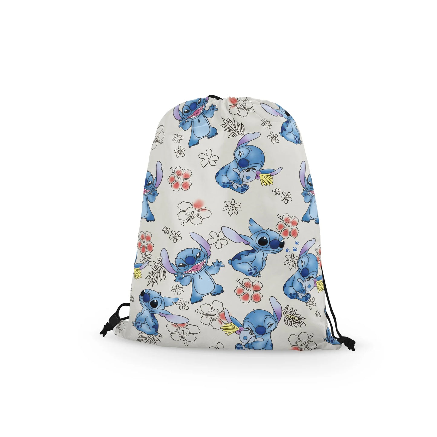 Stitch Drawstring Bags Cute Children Backpack Travel Storage Bag Kids Boys Girls Casual Swim Portable Backpack Holiday Gifts