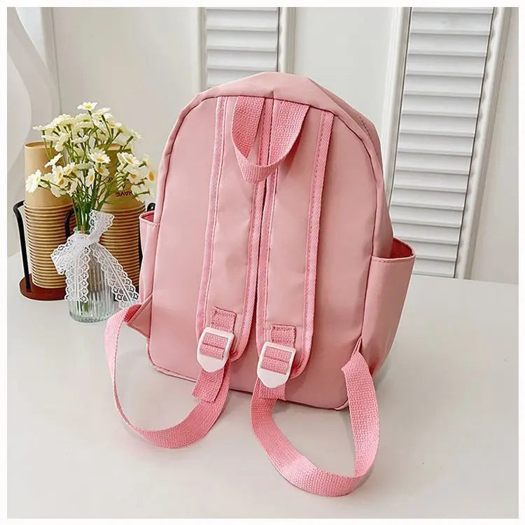 New Lilo&Stitch Backpack Cartoon Character Stitch Printed Accessories Children's Backpack Student Cartoon Pink Backpack Gift