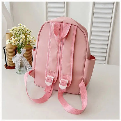 New Lilo&Stitch Backpack Cartoon Character Stitch Printed Accessories Children's Backpack Student Cartoon Pink Backpack Gift