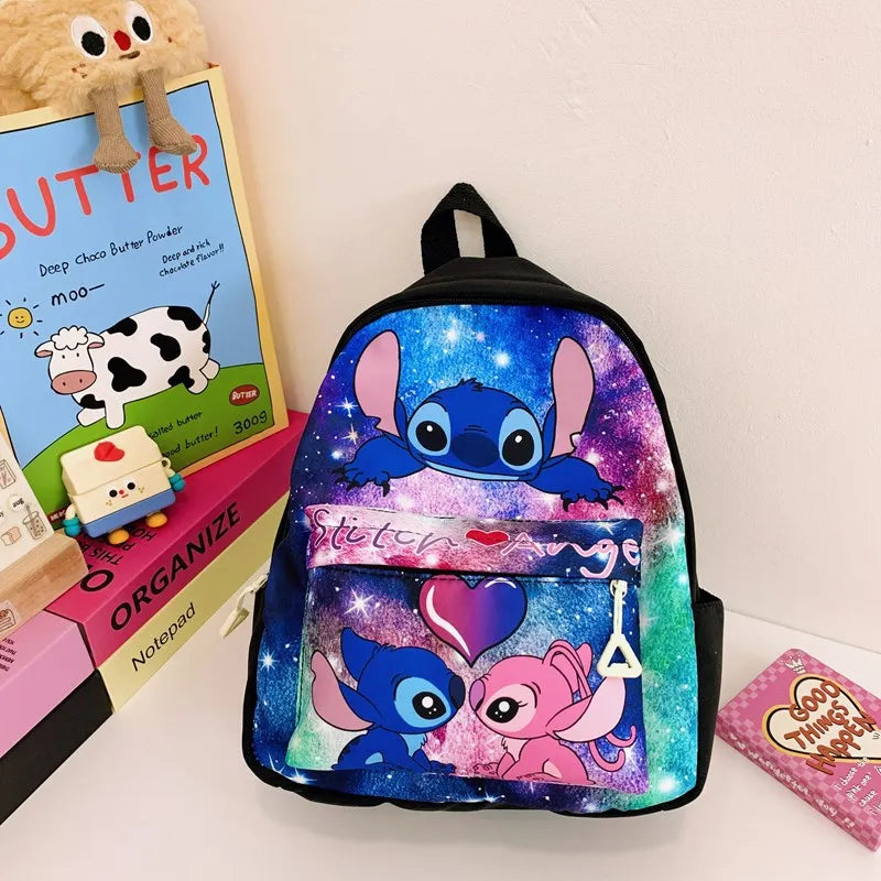 Stitch Anime Cartoon Outdoor Leisure Backpack Cute Fashion Creative Personality Student Large Capacity Children Fun Cute Backp