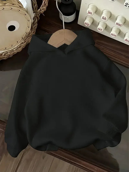 Stitch Cartoon Print Hoodie for Girls and Boys Comfy Pink Pullover Casual Loose Fit Perfect Back To School Gift Casual Hoodie