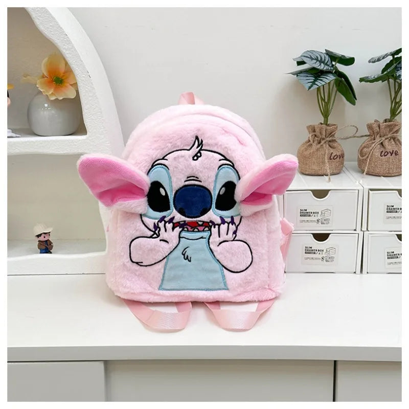 Stitch Backpack  Japanese Blue Funny Cartoon Large-Capacity Student Backpack Kindergarten Bag Kawaii Backpack