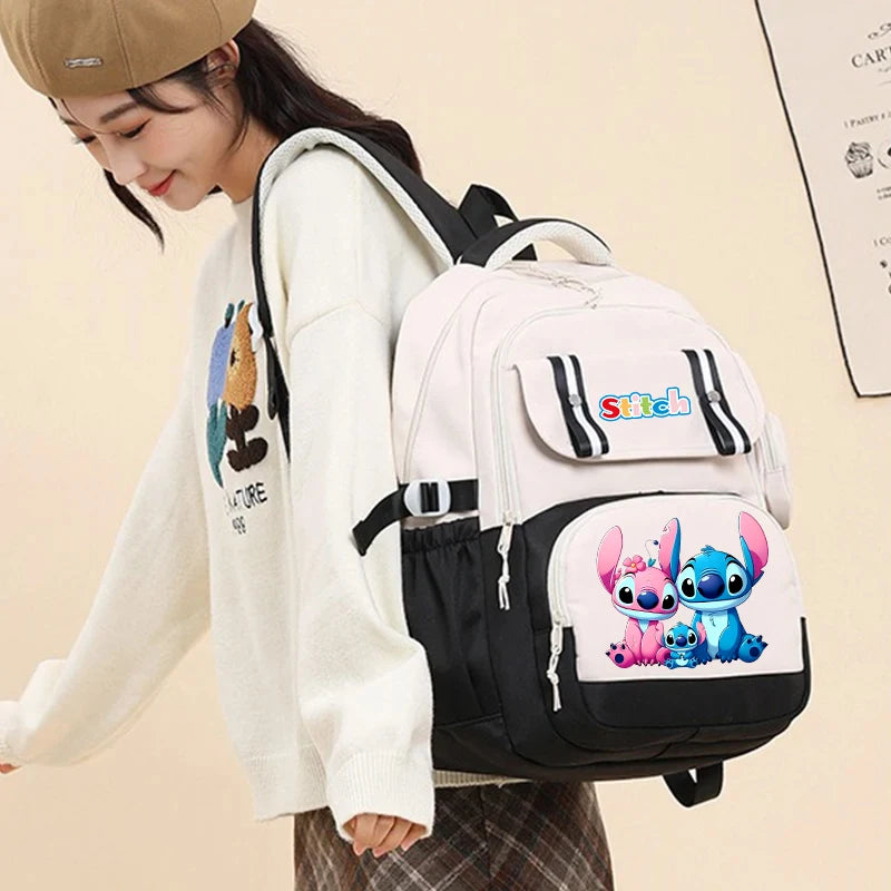 Stitch Girl Boy Backpack for School Cute Bookbag Elementary Laptop Bag Lightweight Back to School Student Travel Christmas Gift