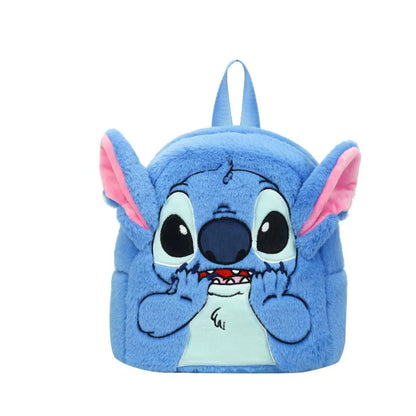 New cartoon Stitch children's backpack plush doll toy baby doll schoolbag cute cartoon kindergarten backpack