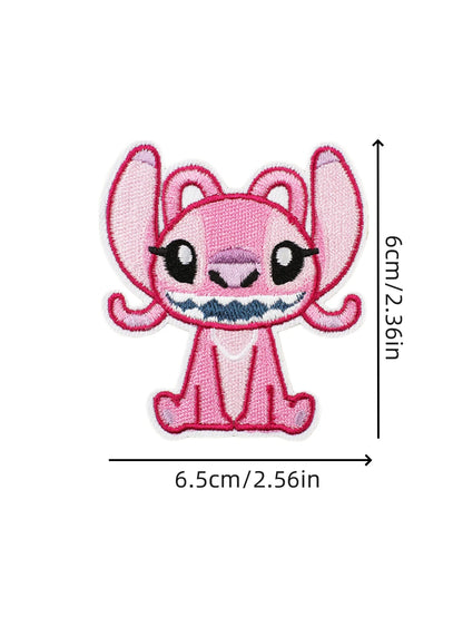 1pcs Cartoon Anime Stitch Iron on Patches for Clothing T-shirt bag shose Stitch Patch Garment stickers embroidery cloth sticker