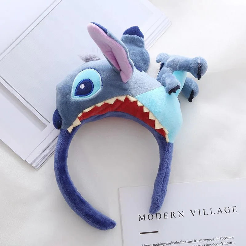 Stitch Hairband Cartoon Headwear Kawaii Anti Slip Wash Face Skincare Soft Hair Band Funny Party Hair Accessorie Girl Gift
