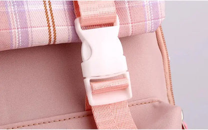 Stitch School Bags High School Student Backpack Female Large Capacity Junior High School Laptop Mochila Escolar