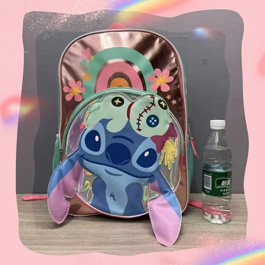 Cartoon cute style Stitch backpack lightweight casual fashionable large capacity multifunctional backpack back to school season