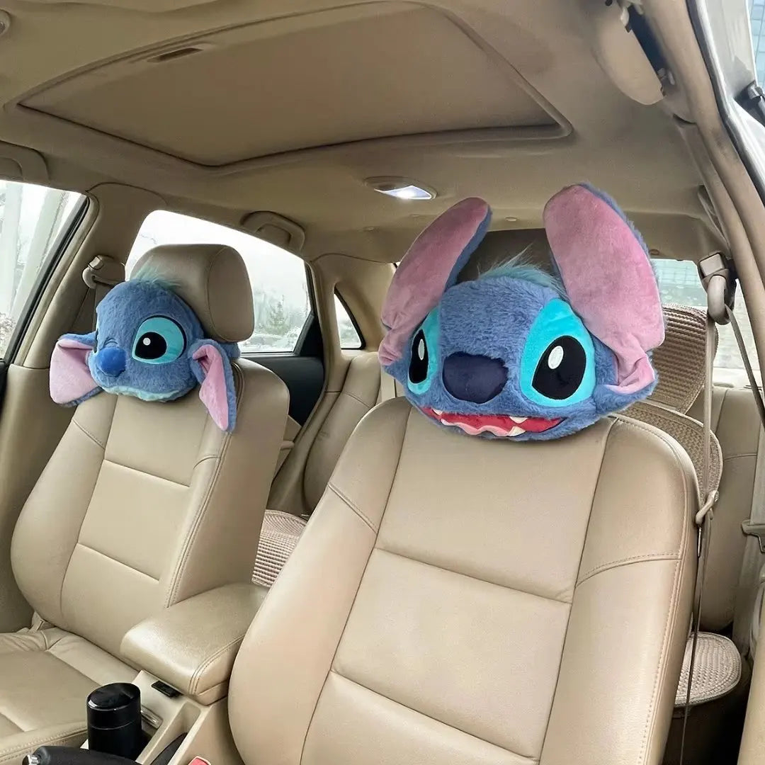 Stitch Seat Belt Protective Cover Cute Cartoon Soft Plush Car Shoulder Belt Fashion Car Inside Decor Cute Dolls Birthday Gifts