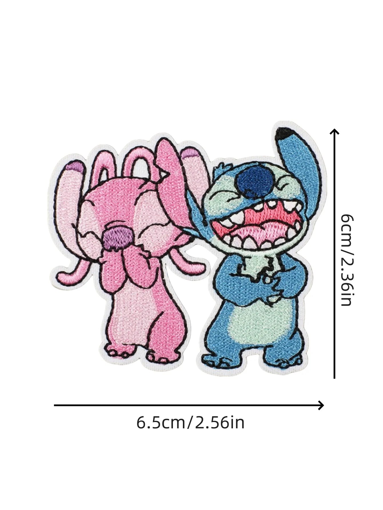 1pcs Cartoon Anime Stitch Iron on Patches for Clothing T-shirt bag shose Stitch Patch Garment stickers embroidery cloth sticker