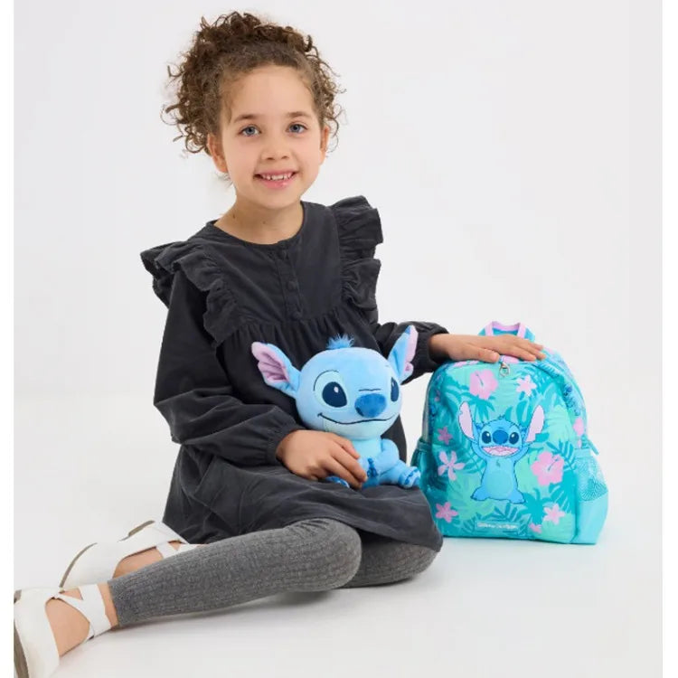 Stitch Backpack Student Cartoon Bag Roller Bag Stair-climbing Wheel Knapsack Lunch Box Bag Stationery Storage Pen Case Gifts