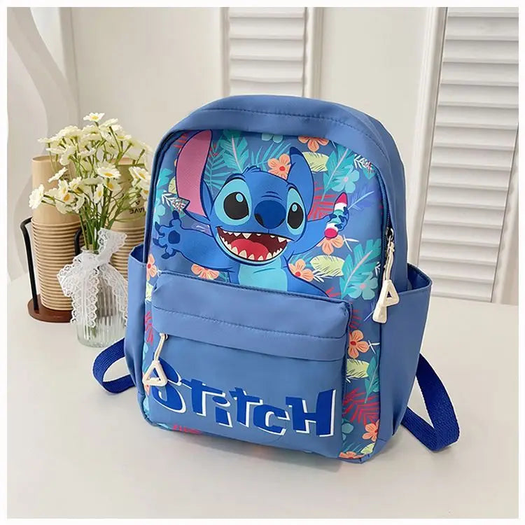 New Lilo&Stitch Backpack Cartoon Character Stitch Printed Accessories Children's Backpack Student Cartoon Pink Backpack Gift