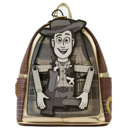 Stitch Children's Backpack Baby Lady Bags Stitch PU Leather Women Double Shoulder Bags