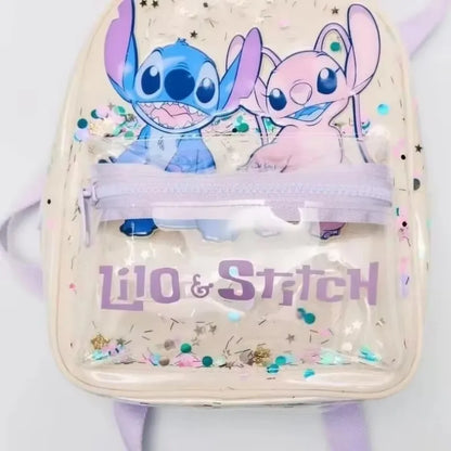 Stitch Stitched Cartoon Sequined Back Fashionable Trendy Kindergarten School Bag Kawaii Backpack High Quality Storage Bag