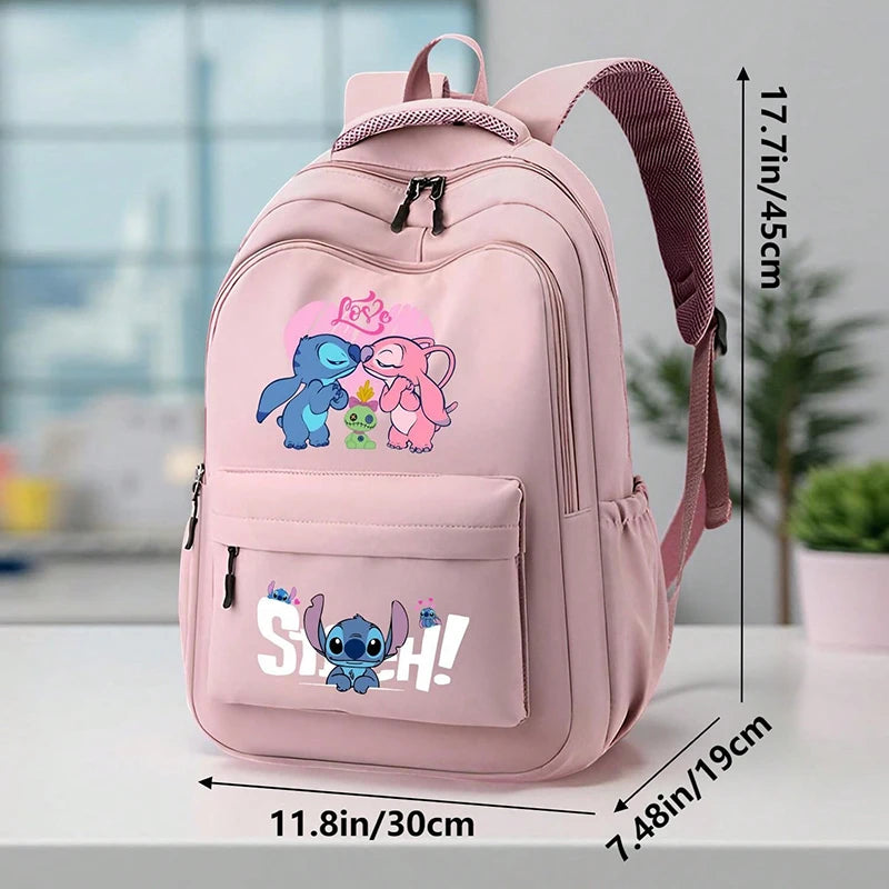 Stitch Large Capacity Backpack, Sturdy Construction, Adjustable Straps for Back to School & Daily Commute, Work, Travel Carryall