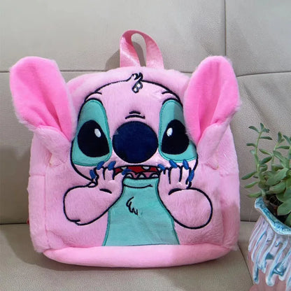 New cartoon Stitch children's backpack plush doll toy baby doll schoolbag cute cartoon kindergarten backpack