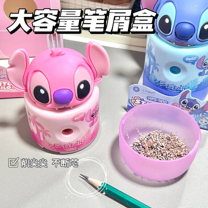 Stitch Manual Pencil Sharpener Cute Hand Crank Design School Supplies for Kids Students Kawaii Stationery Gift Idea