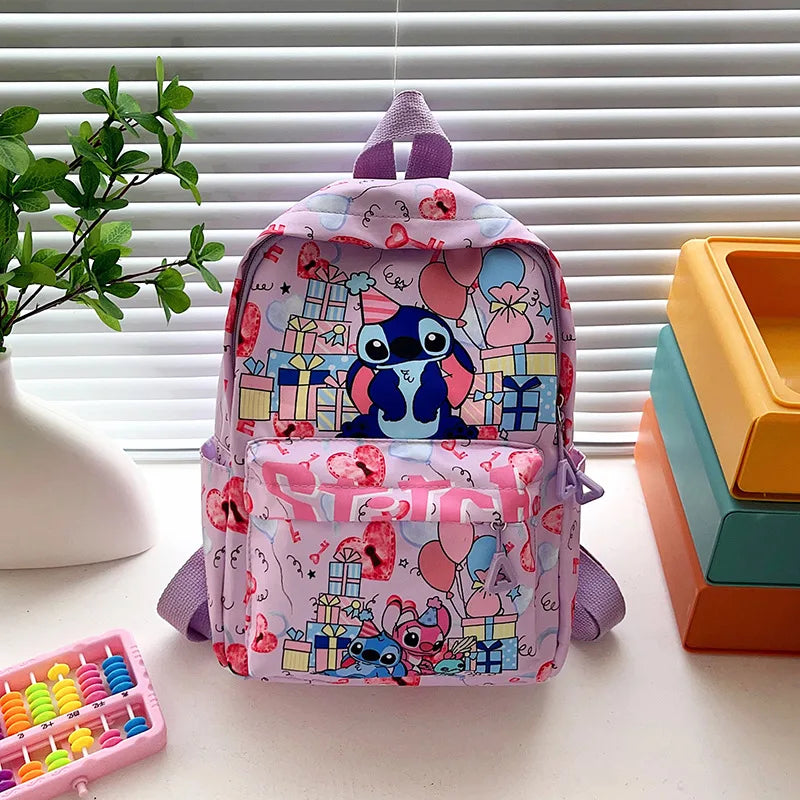 Stitch Fashion Nylon Backpack Cartoon Stitch Print Backpack Boys Girls Light Travel Backpack Halloween Christmas Gift