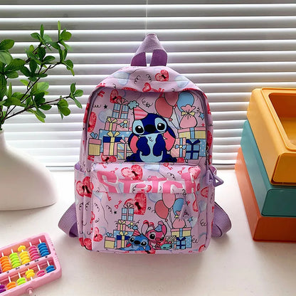 Stitch Fashion Nylon Backpack Cartoon Stitch Print Backpack Boys Girls Light Travel Backpack Halloween Christmas Gift