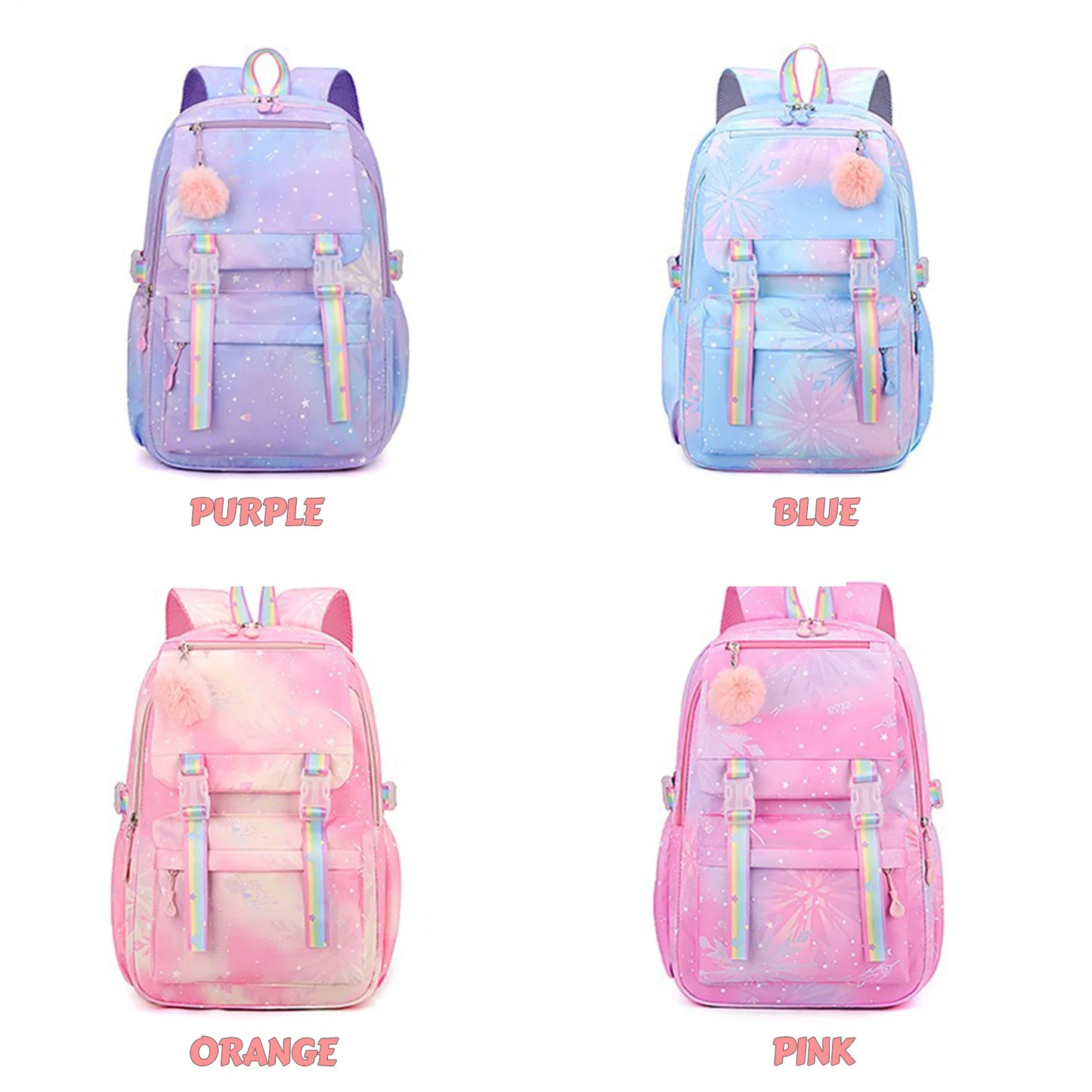 Stitch Kids Backpack Boy Girls Bookbag Bag Student Children Knapsack Schoolbag Rucksack Mochila Cartoon Anime Travel Commute Bag