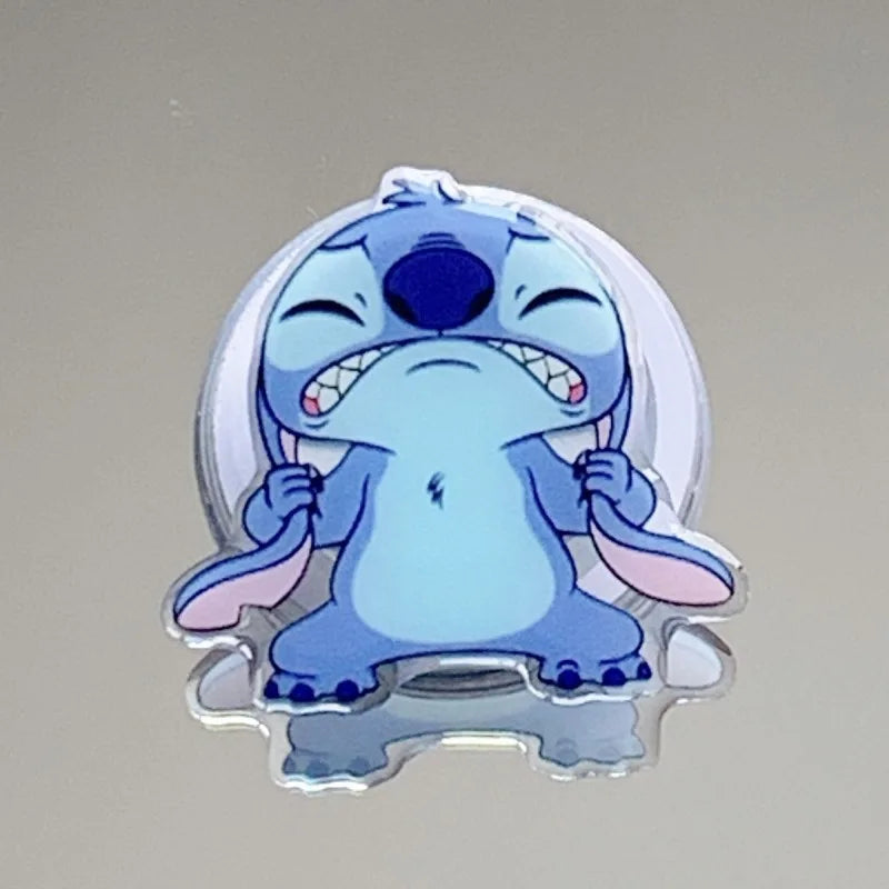 Stitch Airbag Bracket Cute Cartoon Character Creative Fashionable Mobile Phone Extendable Adhesive Back Sticker Practical Gift
