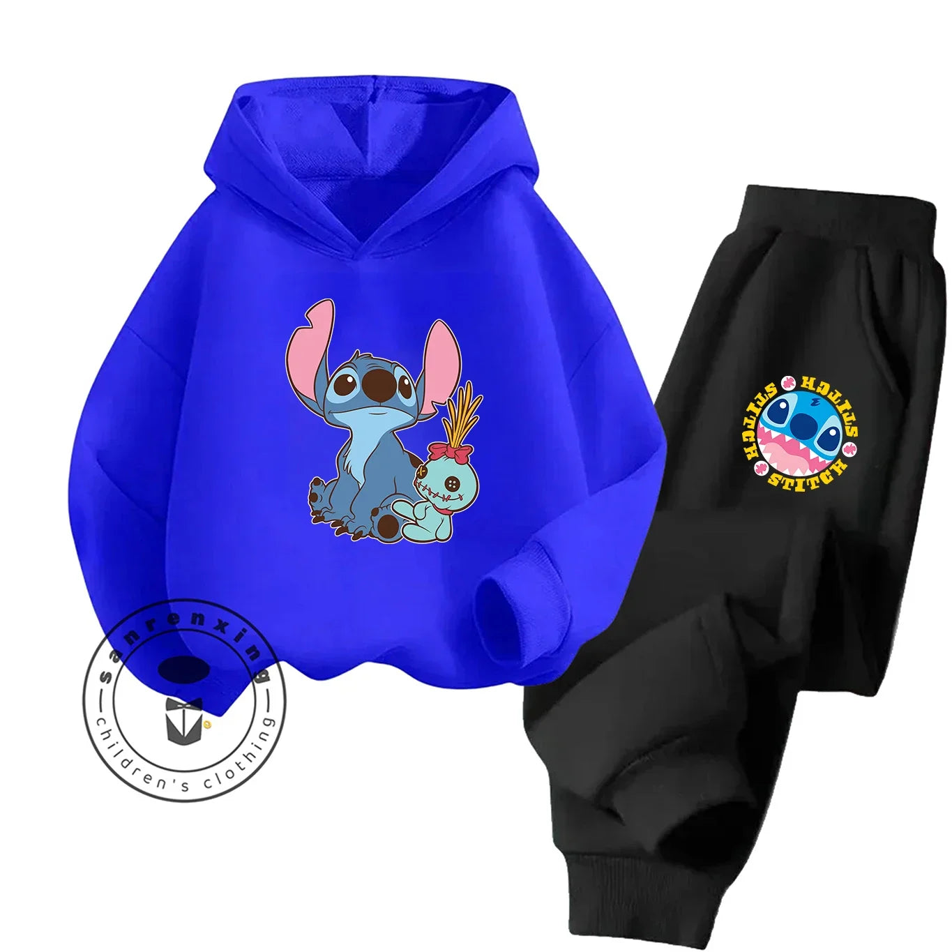 Stitch Fashion 2025 Cartoon Printed Hoodie Set 2D For Children Teenagers Boys Girls Casual Hot Sale Autumn Winter