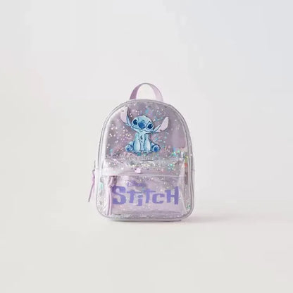 Stitch Stitched Cartoon Sequined Back Fashionable Trendy Kindergarten School Bag Kawaii Backpack High Quality Storage Bag