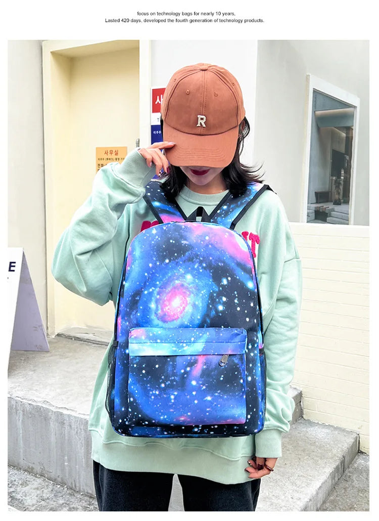 3pcs/Set Stitch Kids Backpack Cartoon Stitch Print Kindergarten Pencil Case Boy Girl Shoulder Bag Children Schoolbag Gift